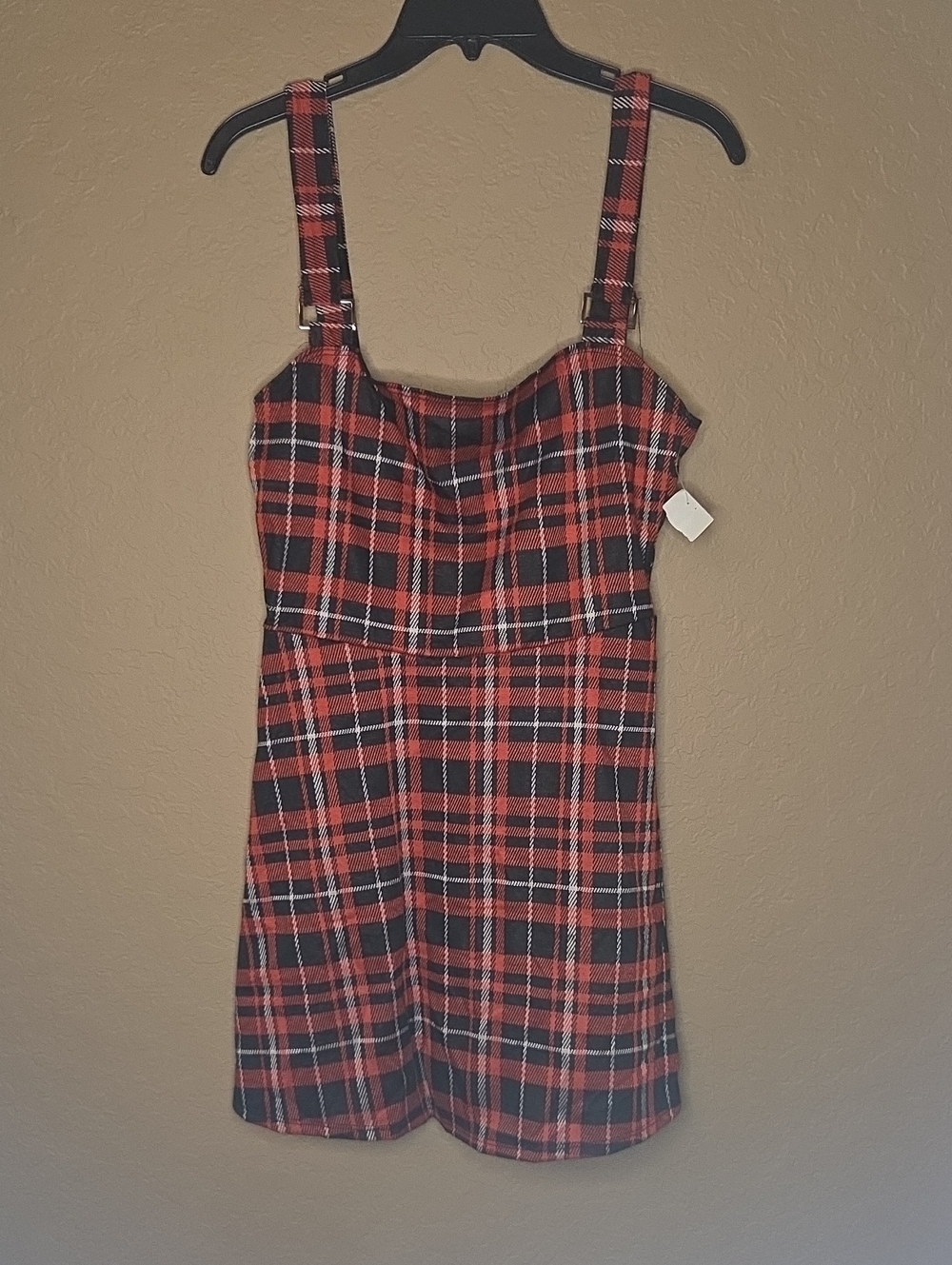 Reckless Hearts Plaid Dress